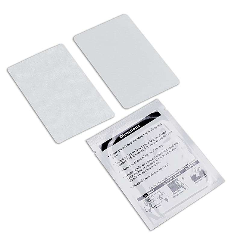 Cleaning Cards Dual Side Presaturated Card Reader Cleaner POS Swipe Terminal Cleaning Cards CK10 10pcs