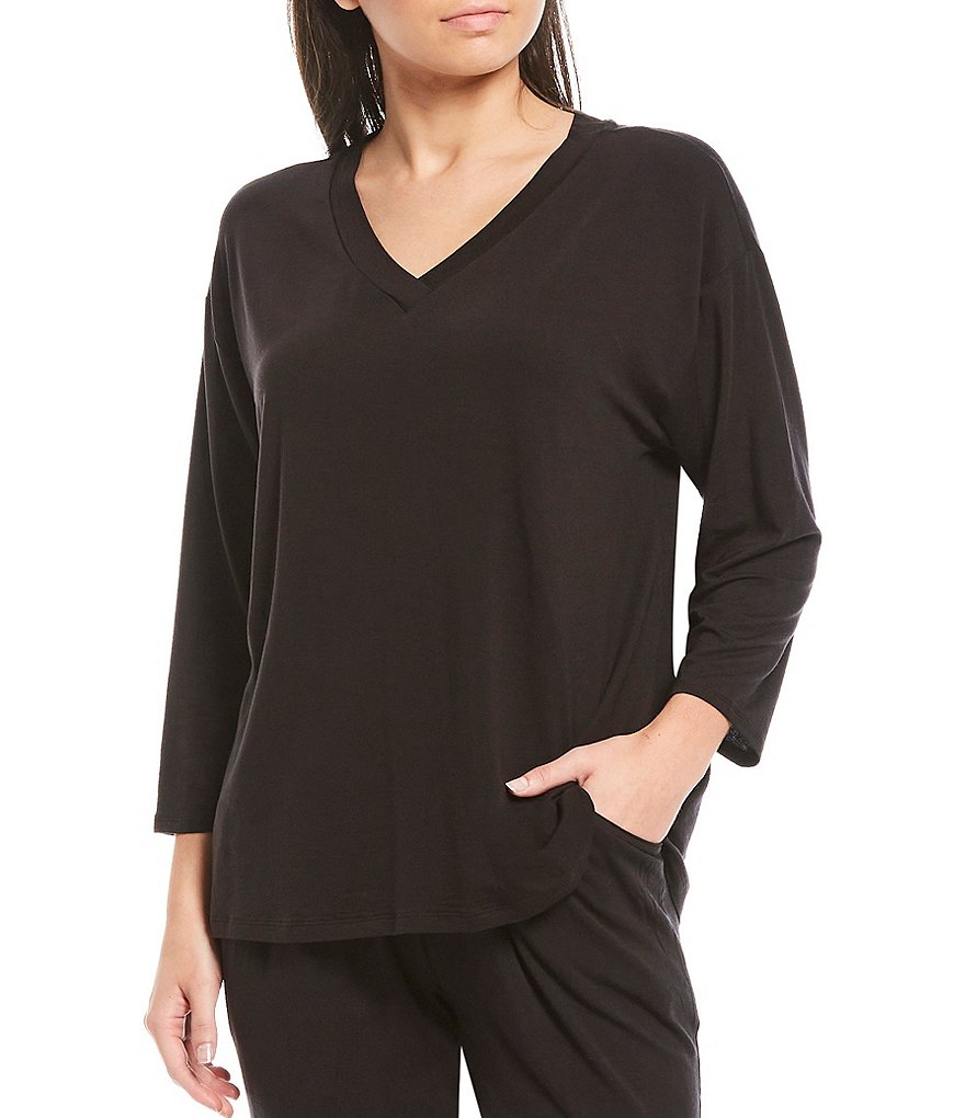 Nottibianche Solid Jersey Knit Sleep Top