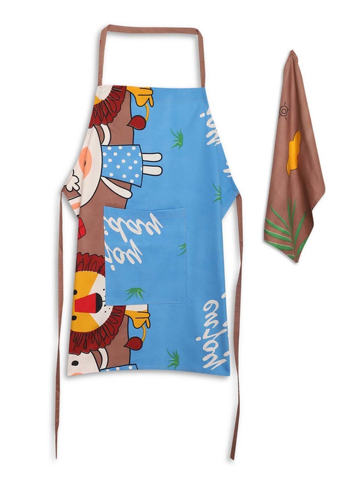 Dhrohar Multicolor Cotton 120 TC Apron - Set of 2