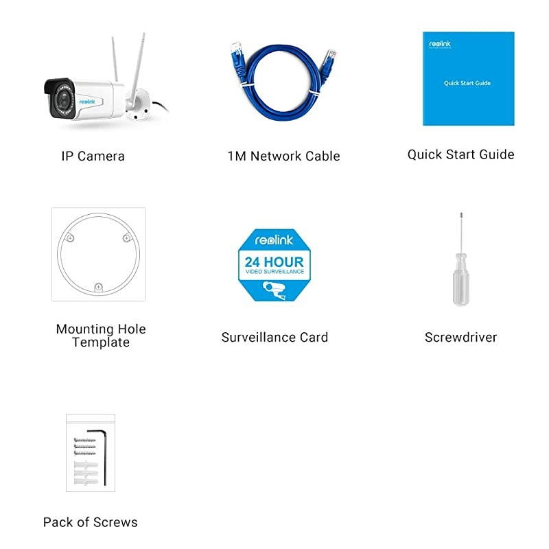 Security Camera Outdoor,  5MP HD Plug-in WiFi Outdoor Cameras for Home Security, 4X Optical Zoom, 2.4/5Ghz WiFi, Motion Detection, Night Vision, Work with Google Assistant, RLC-511W