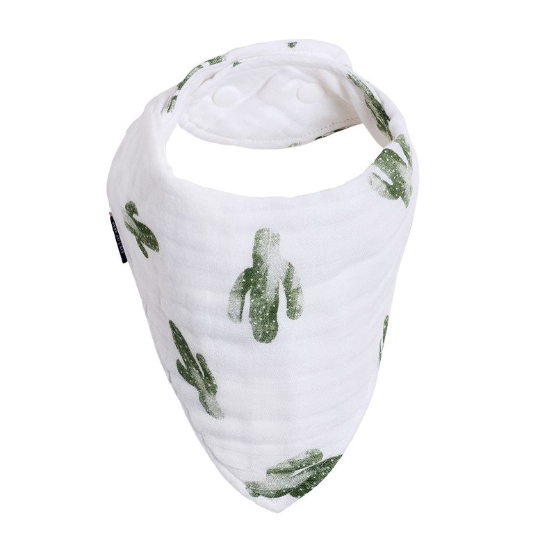 Bebe au Lait Muslin Bandana Bib Saguaro - White
