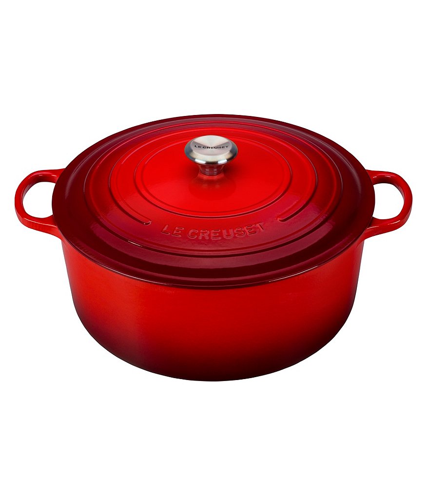 Le Creuset 9-Quart Signature Round Dutch Oven with Stainless Steel Handle