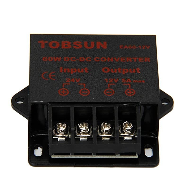 DC 24V to 12V 5A 60W Converter Step Down Regulator for Car Low Voltage Transformer