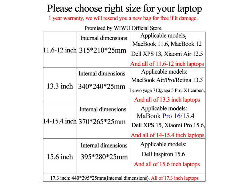 wiwu Laptop bag 17.3 inch Top-grade wate resistant Computer bag 17 Handbag Messenger Laptop sleeve Business briefcase with handle for Hp Dell Lenovo Notebooks