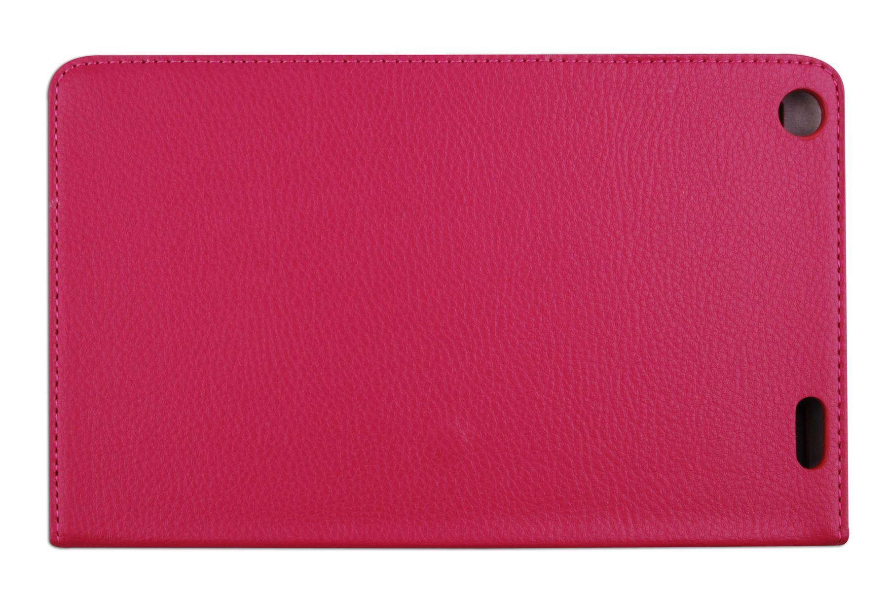 Hellfire Trading Magnetic PU Leather Case Cover for Lenovo IdeaTab Miix 2 8" - Hot Pink