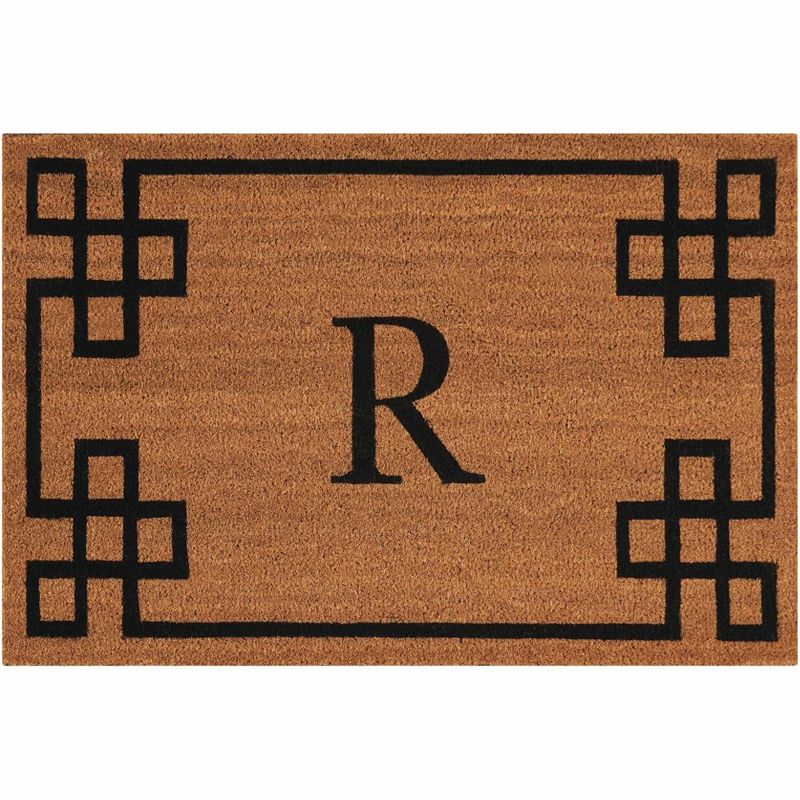 Nourison Elegant Entry "R" Natural Doormat EECMR 2' x 3'