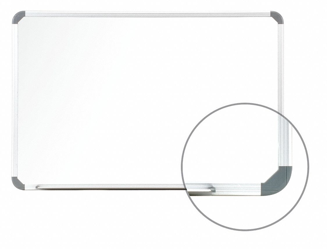 GHENT CTSM3-46-1 48"x72" Magnetic Steel Whiteboard, Gloss