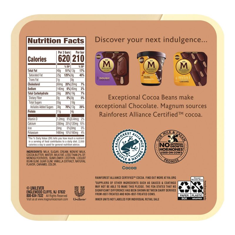 Magnum White Chocolate Ice Cream Bars - 3ct