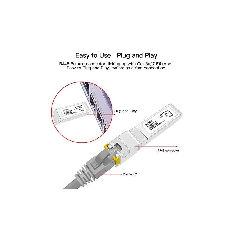 to rj4510GBaseT Copper Module SFP+ to RJ45 Copper Module SFP10GTS UFRJ4510G Transceive for cisco meraki Ubiquiti