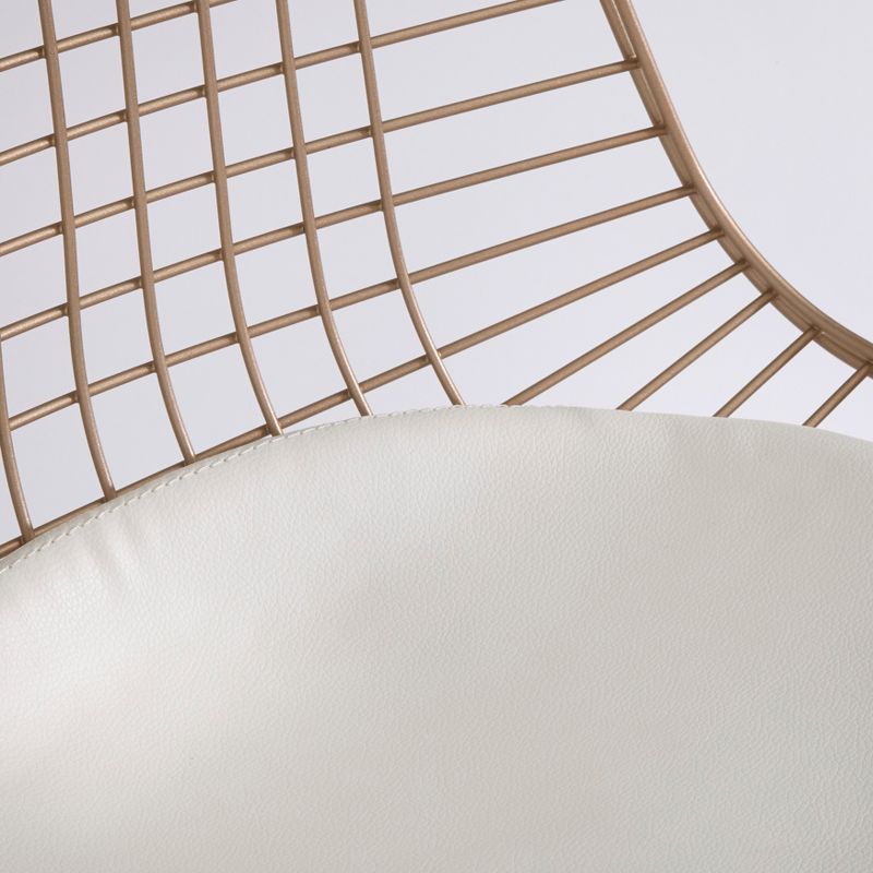 Set of 2 Eiffel Wire Chairs Gold - Buylateral