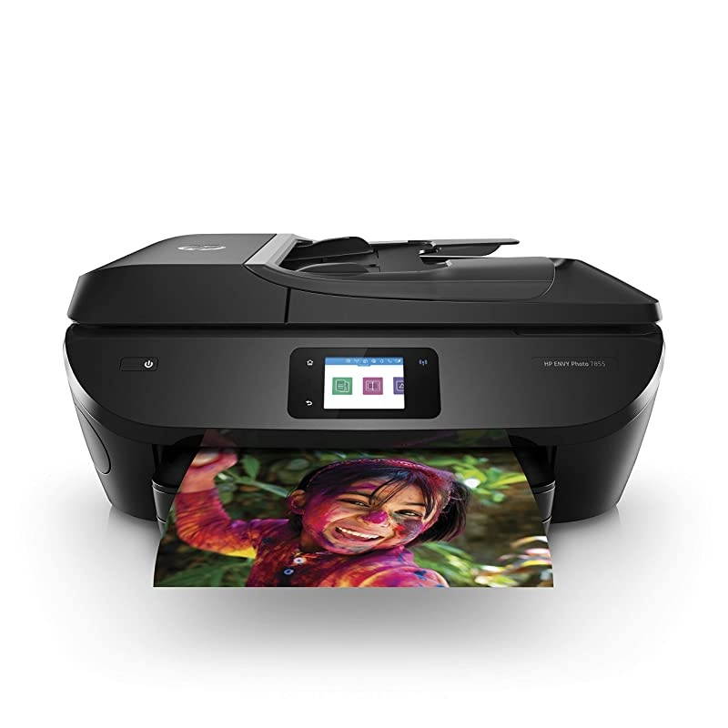 ENVY Photo 7855 All In One Photo Printer with Wireless Printing, Instant Ink Ready (K7R96A) (Renewed)