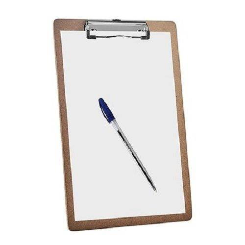 Acrimet Clipboard Letter Size Low Profile Clip Hardboard (6 Pack)