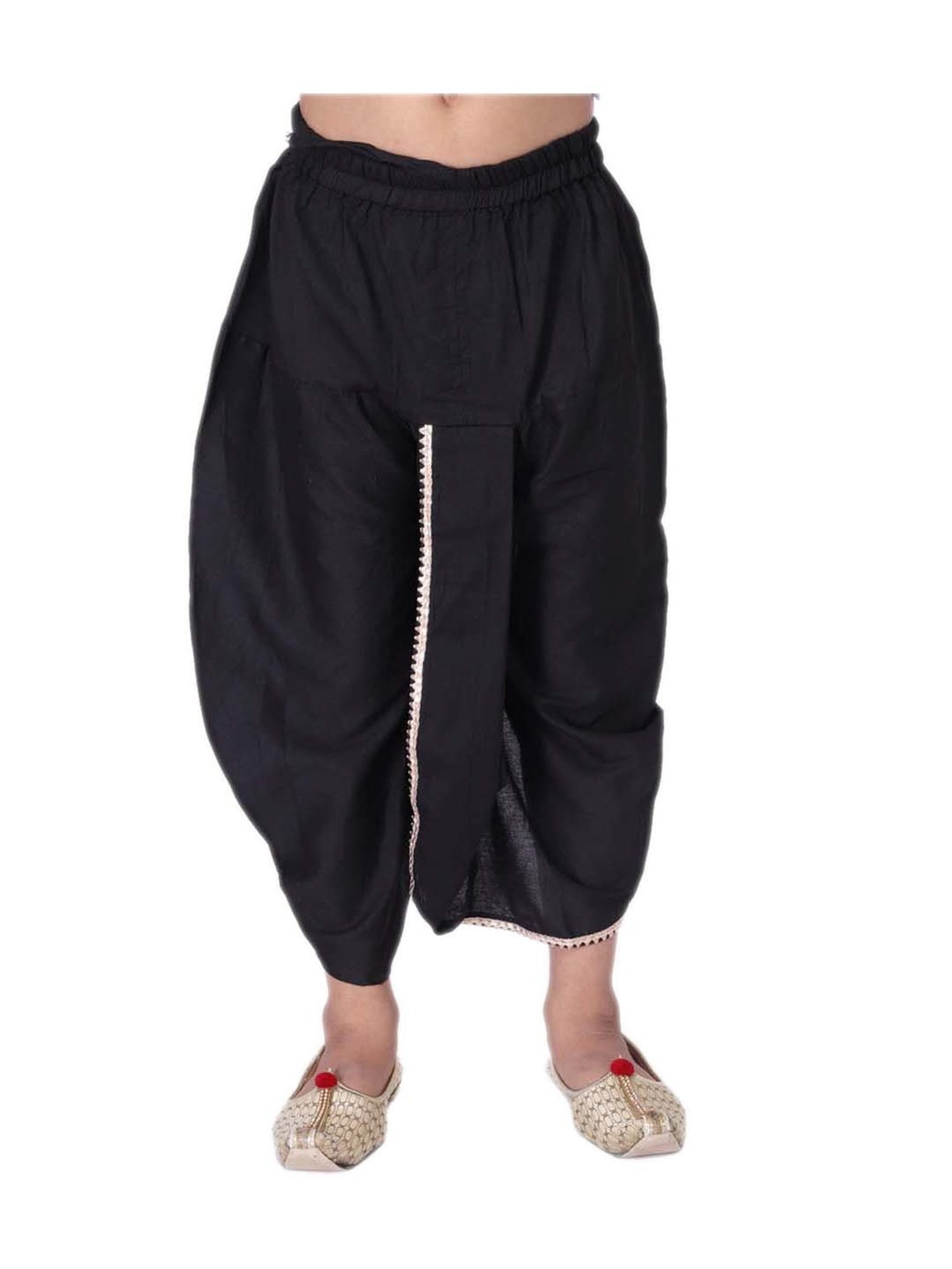 VASTRAMAY Kids Maroon Regular Fit Dhoti