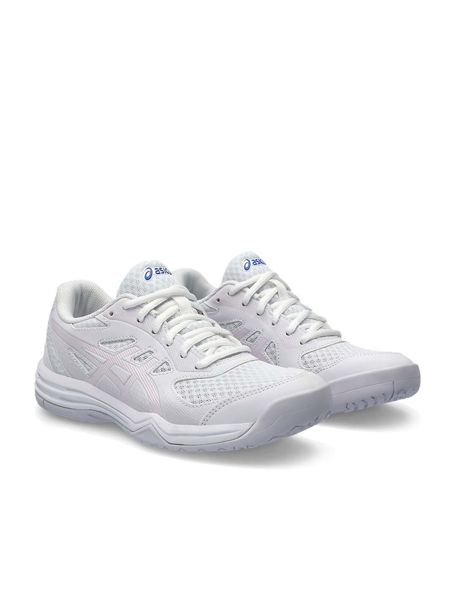 Asics Women's Upcourt 5 Off White Indoor Court Shoes