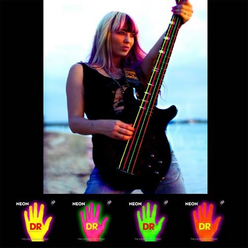 DR Neon HiDef Super Electic Guitar Strings - Yellow - Medium