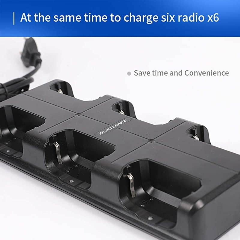 Charger for Walkie Talkie Compatible with  X6 Six-Bank Charger for Handheld Two Way Radio Charger