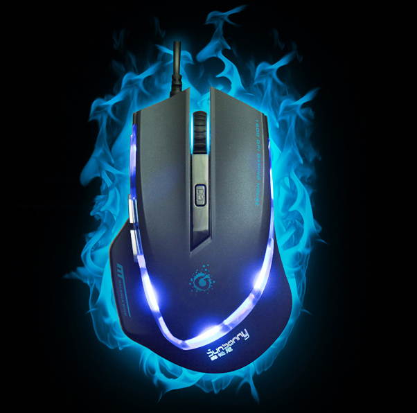 NEW 6D SunSonny Top Pandinus Imperator III 6 Buttons X3 Optical Usb Gaming Mouse Mice BLACK