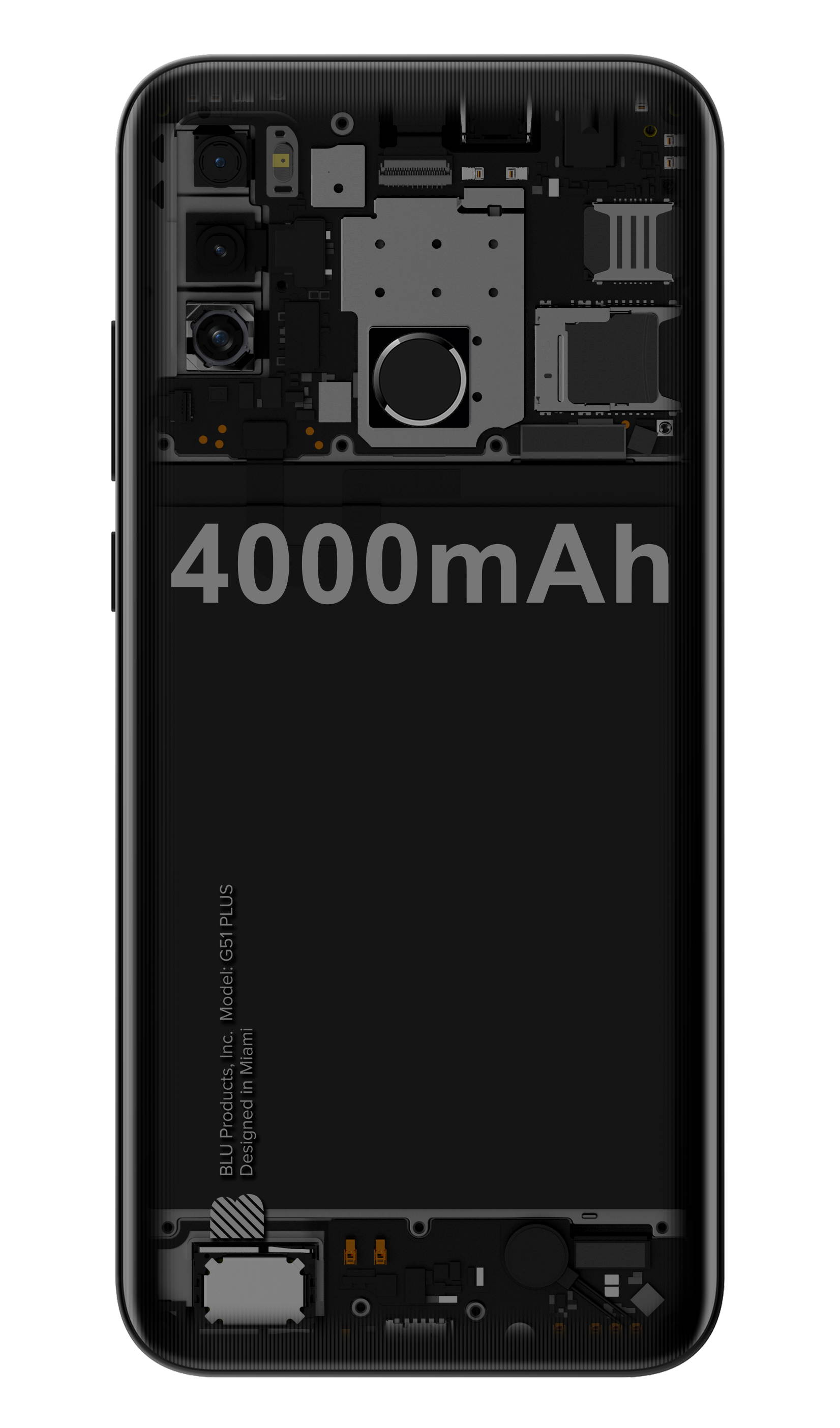 BLU G51 Plus G0510WW 64GB GSM Unlocked Android Smartphone - Black