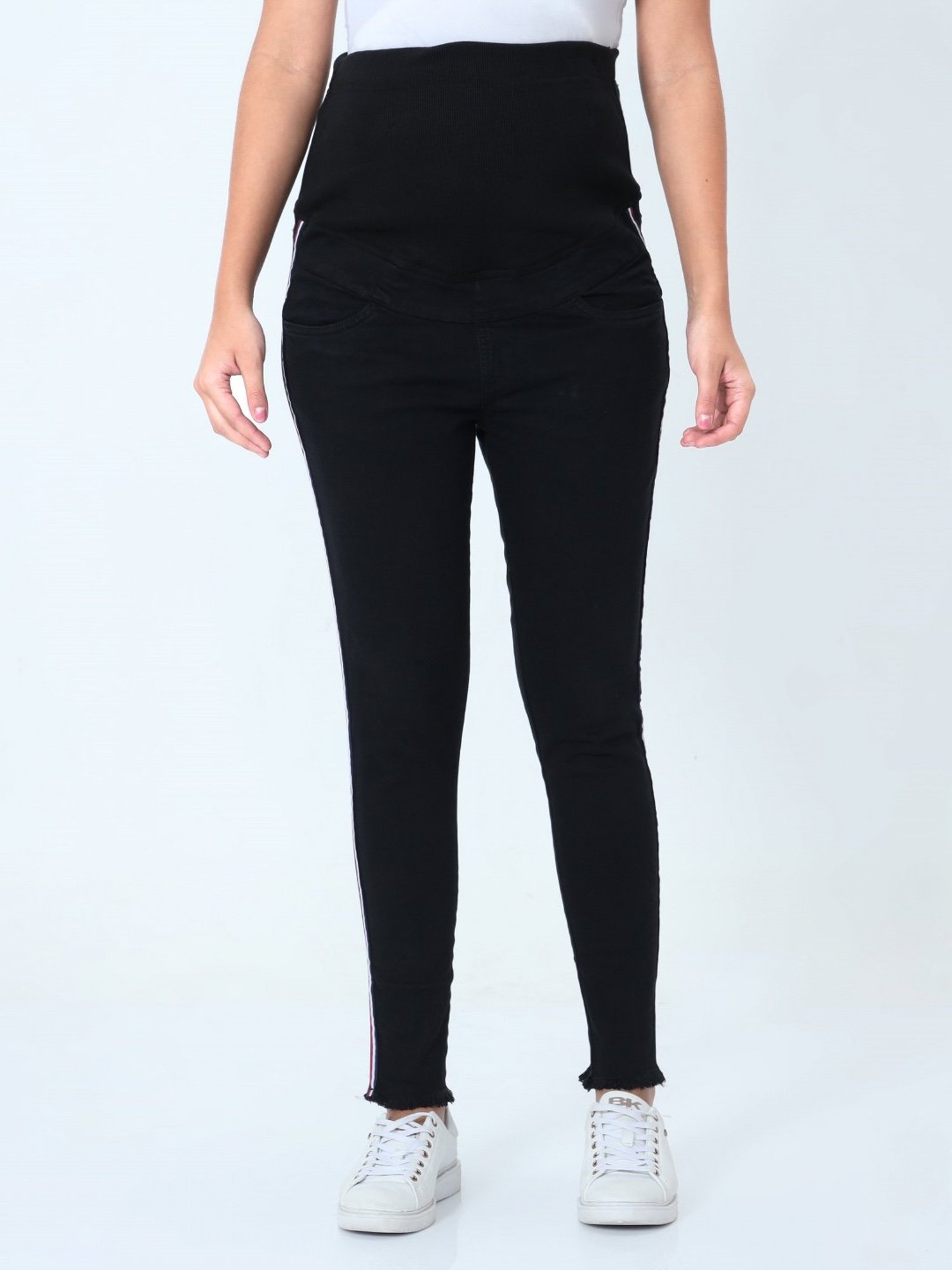 The Mom Store Black Relaxed Fit Jeans