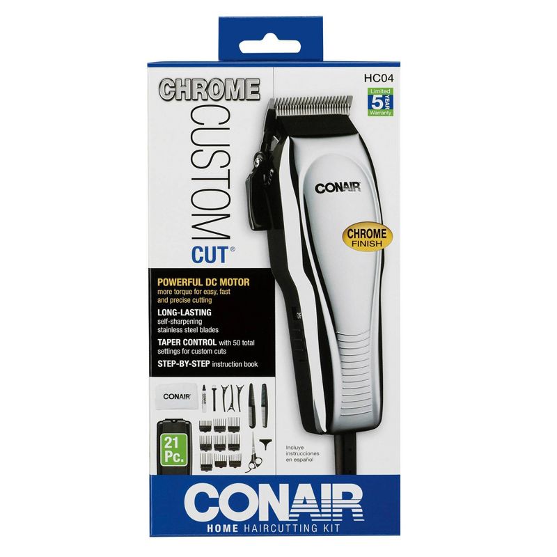 Conair Custom Chrome Haircut Kit - 21pc