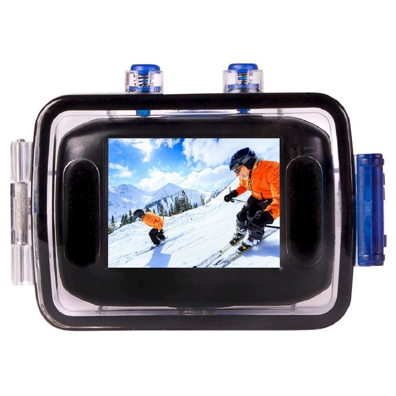Compact Size 720P HD Digital Camera Camcorder 5MP CMOS Sensor 2.0" LCD Screen 3 Meters Waterproof with Built-in Microphone for Kids Children Students Boys Girls Summmer Gift