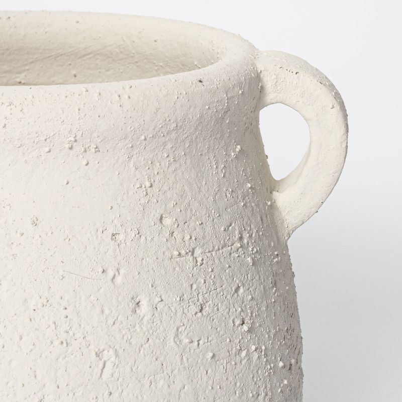 9" x 9.5" Rustic Weathered Planter White - Threshold™ designed with Studio McGee