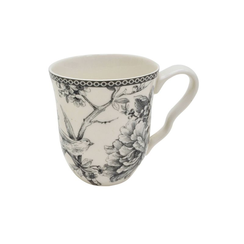 16pc Porcelain Adelaide Dinnerware Set Gray - 222 Fifth