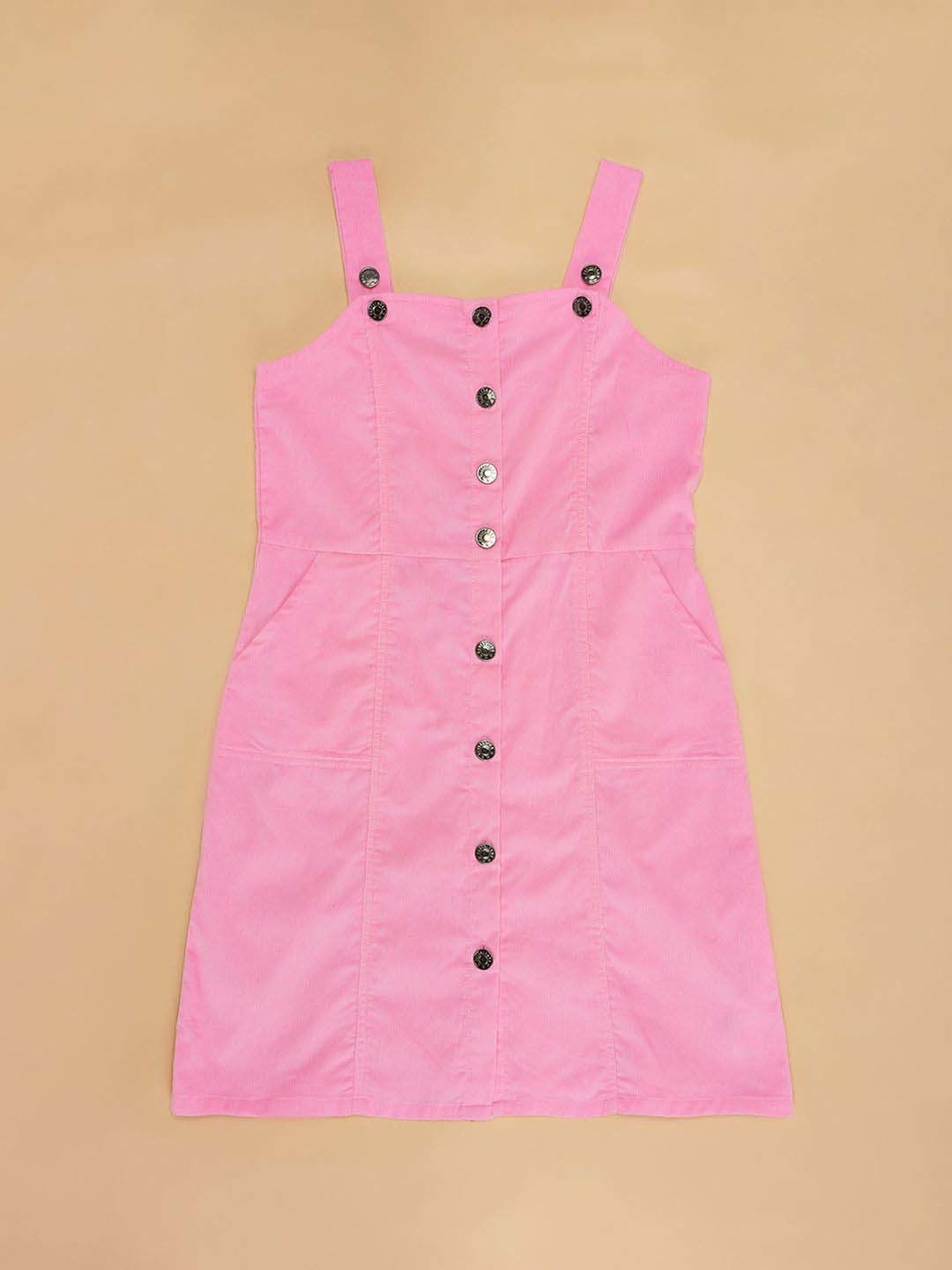 Pantaloons Junior Pink Regular Fit Dress