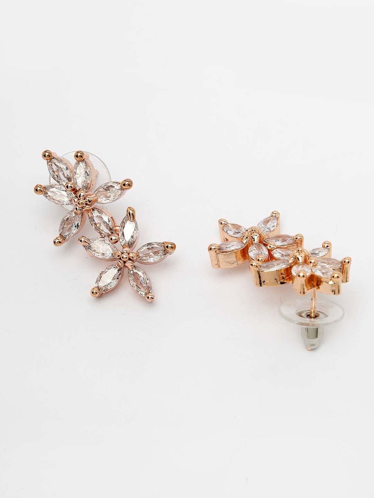 NVR Gold Plated CZ Stone Handcrafted Jewellery Set for Women