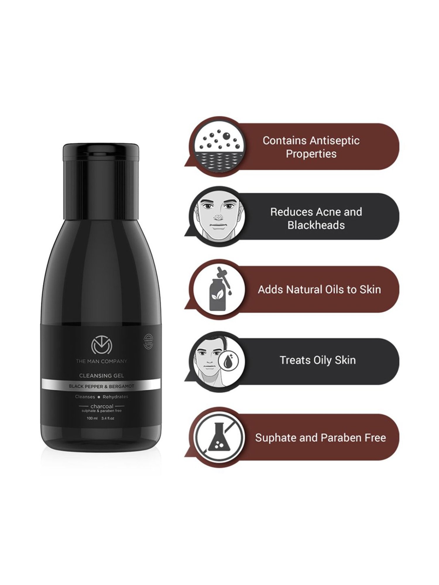 Mancode Detoxifying De Tan, Vitamin C & Acne Control Tea Tree Foaming Facewash (Pack of 3)