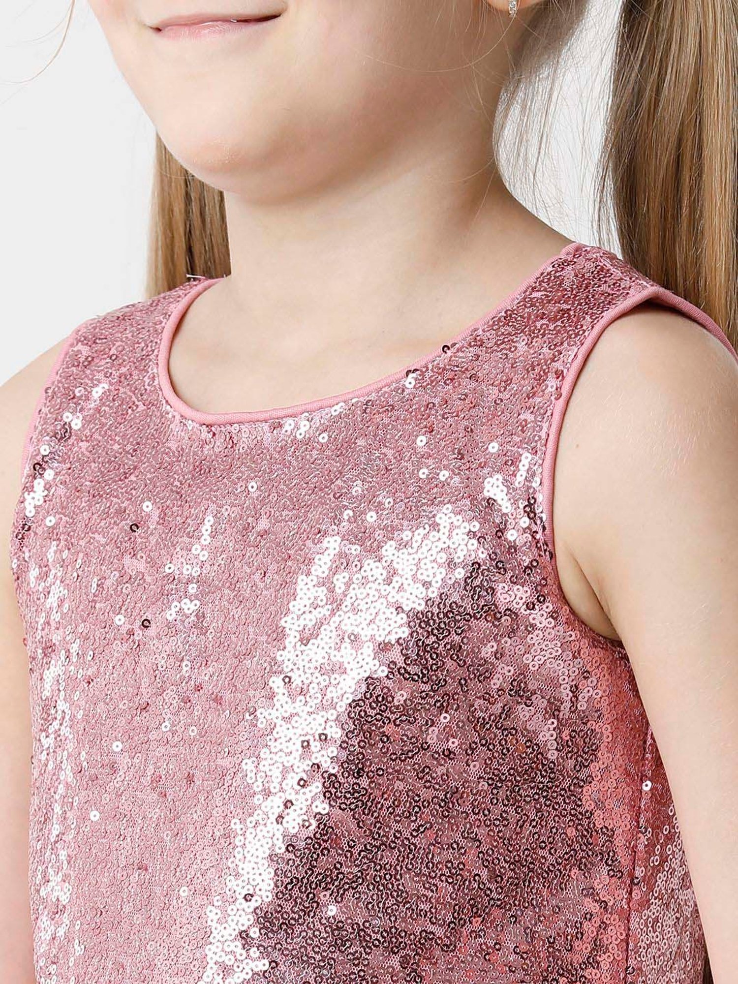 Kate & Oscar Kids Pink Embellished Dress