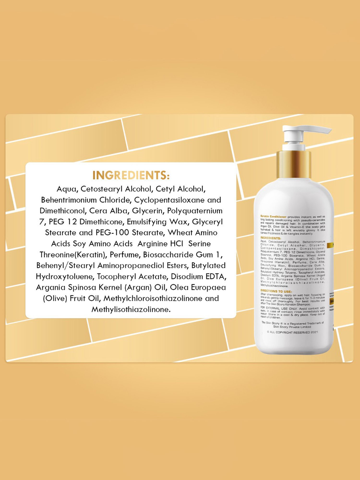 The Skin Story Vitamin E & Olive Oil Hair Repair Keratin Conditioner - 250 gm