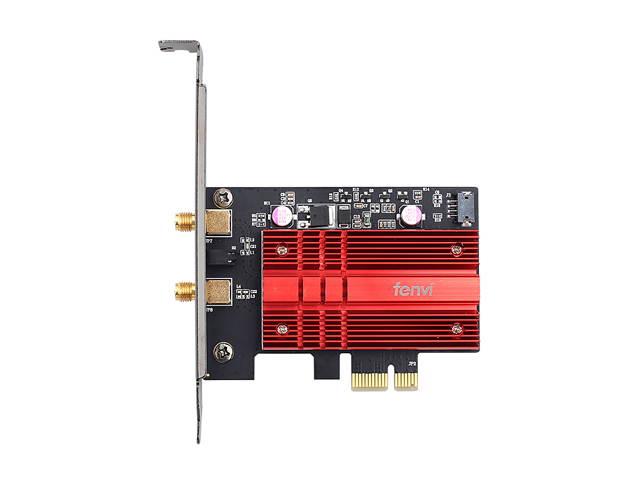 fenvi FV-AX3000 WiFi 6 PCI-E 3000Mbps Bluetooth 5.1 Wifi Adapter Intel AX200 Wi-fi Card Wireless PCI Express 802.11ax/ac 2.4Ghz/5.0Ghz Dual Band MU-MIMO OFDMA With Heat Sink, for Windows 10 Linux