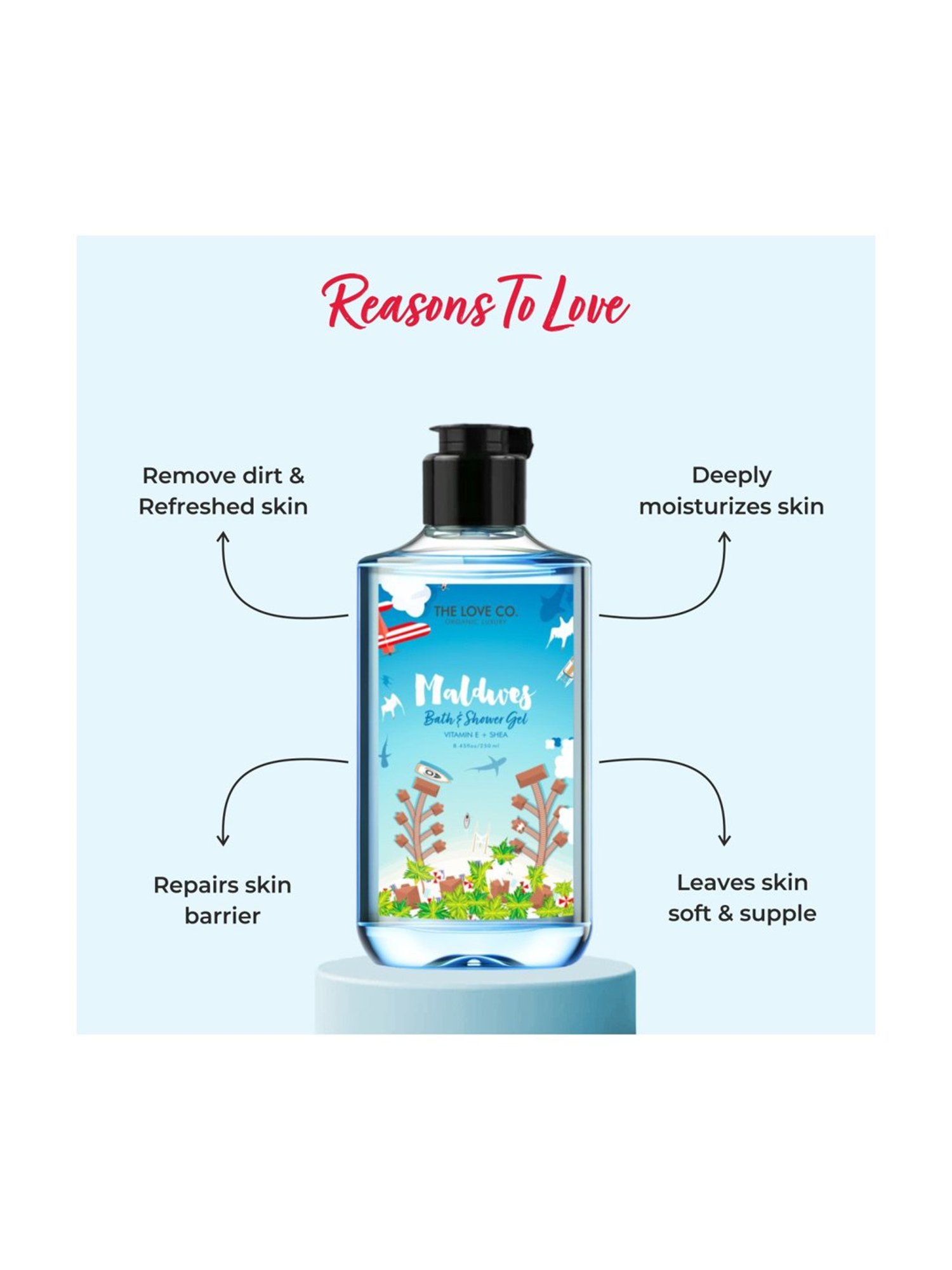 The Love Co. Maldives Body Wash - 250 ml