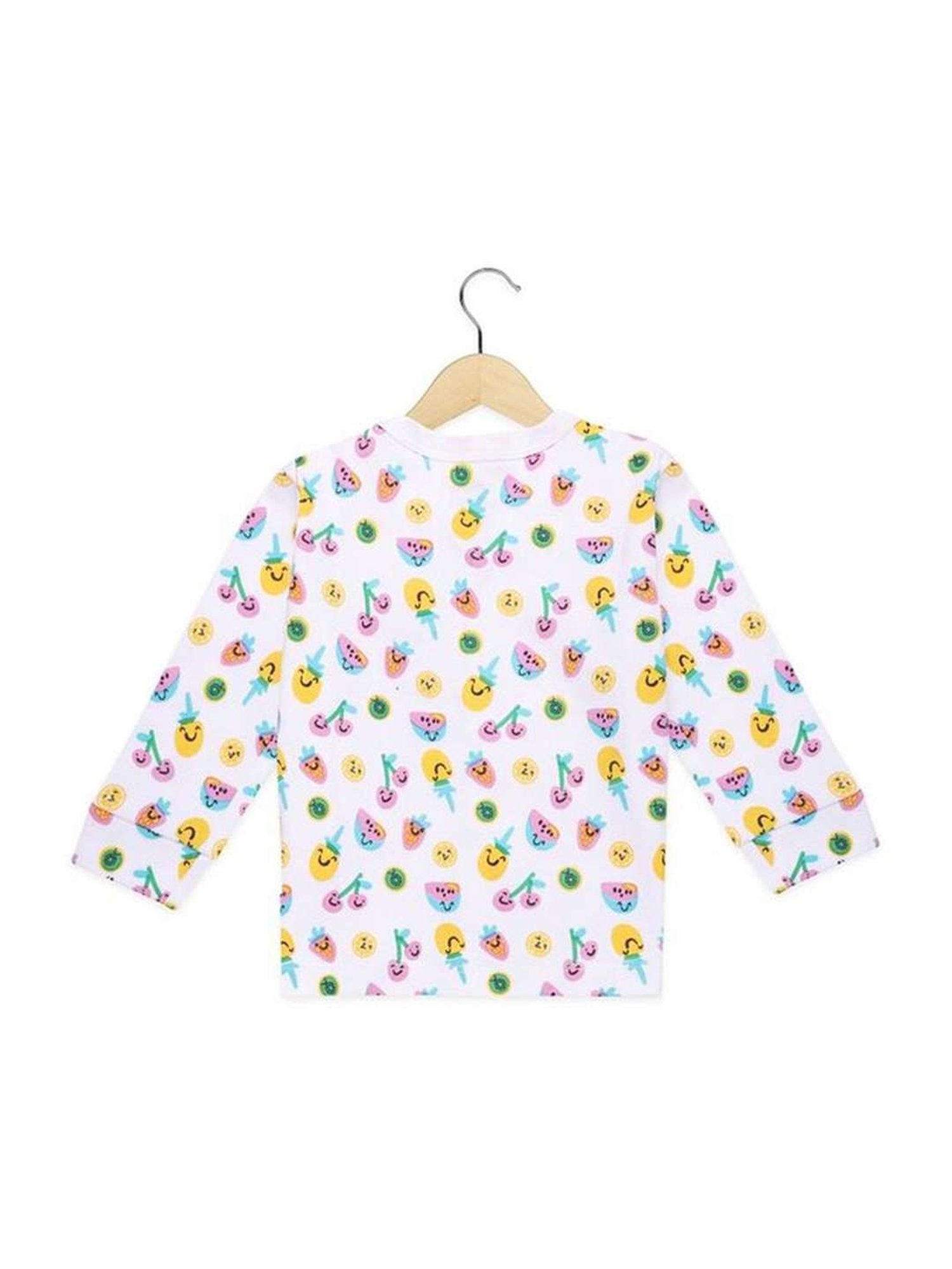 The Mom Store Boys Multicolor Cotton Printed Full Sleeves Top Set