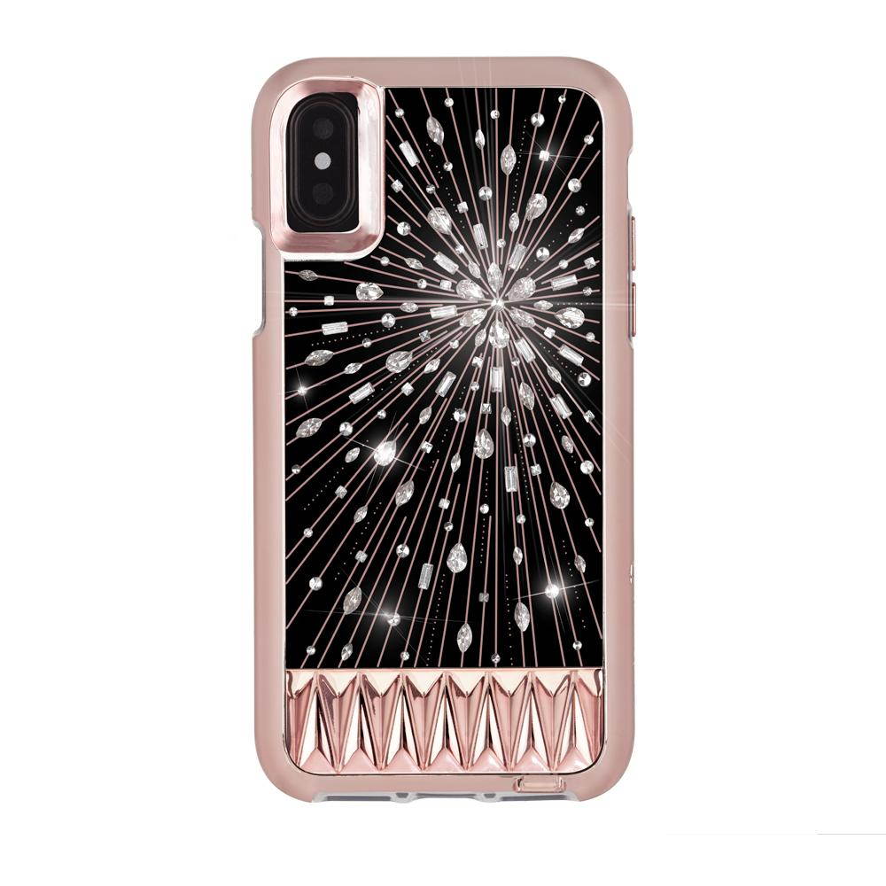 Case-Mate Bundle Screen Protector and Luminescent Case for iPhone Xs / X - Rose Gold