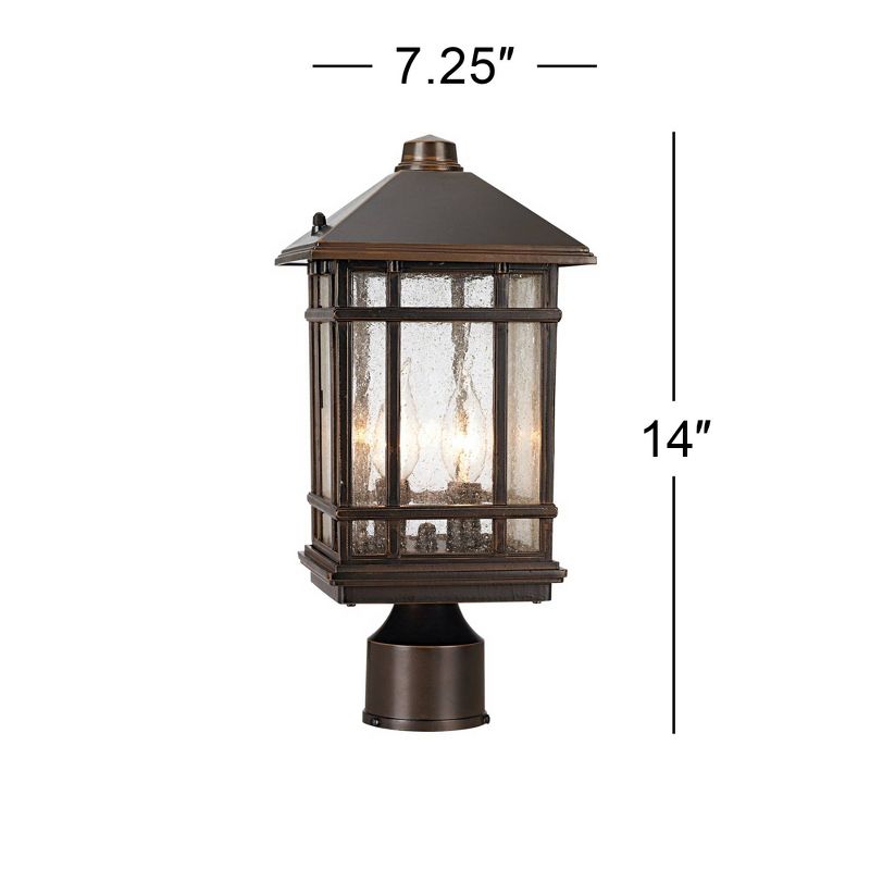 Kathy Ireland J du J Sierra Craftsman 14" High Outdoor Post Mount Light