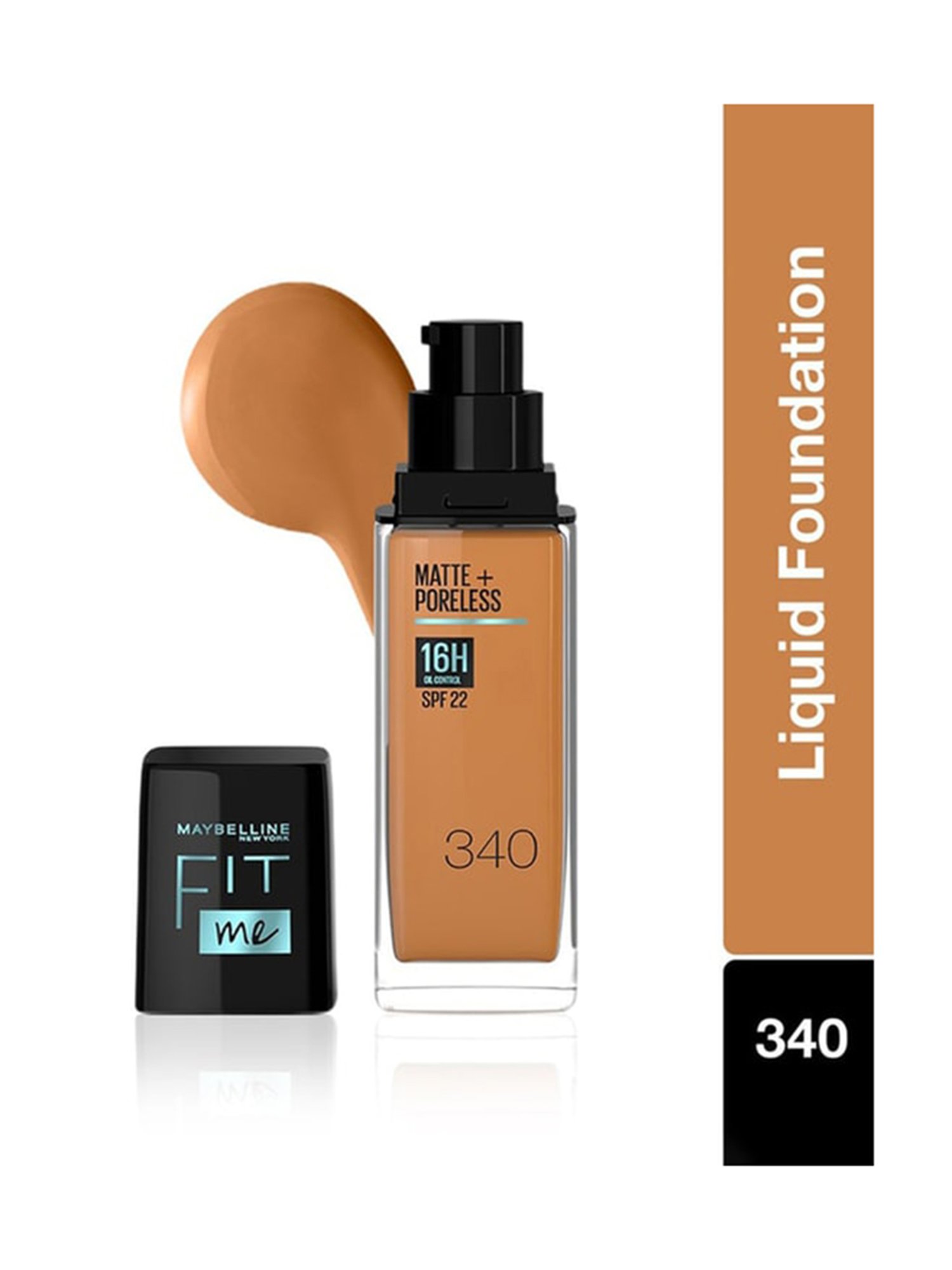 Maybelline New York Fit Me Matte+Poreless Liquid Foundation 340 Cappuccino - 30 ml