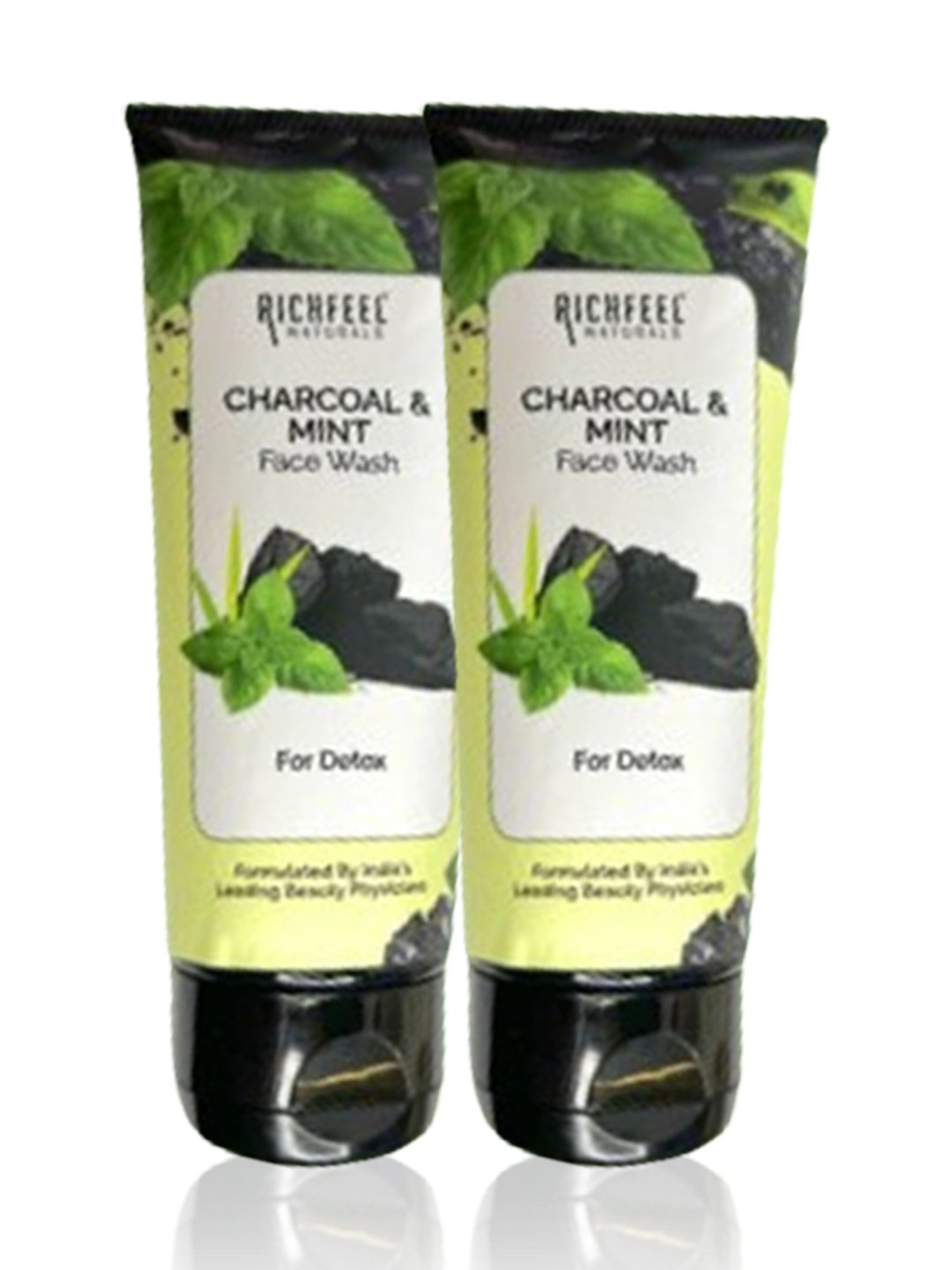 Richfeel Charcoal & Mint Face Wash - Pack of 2