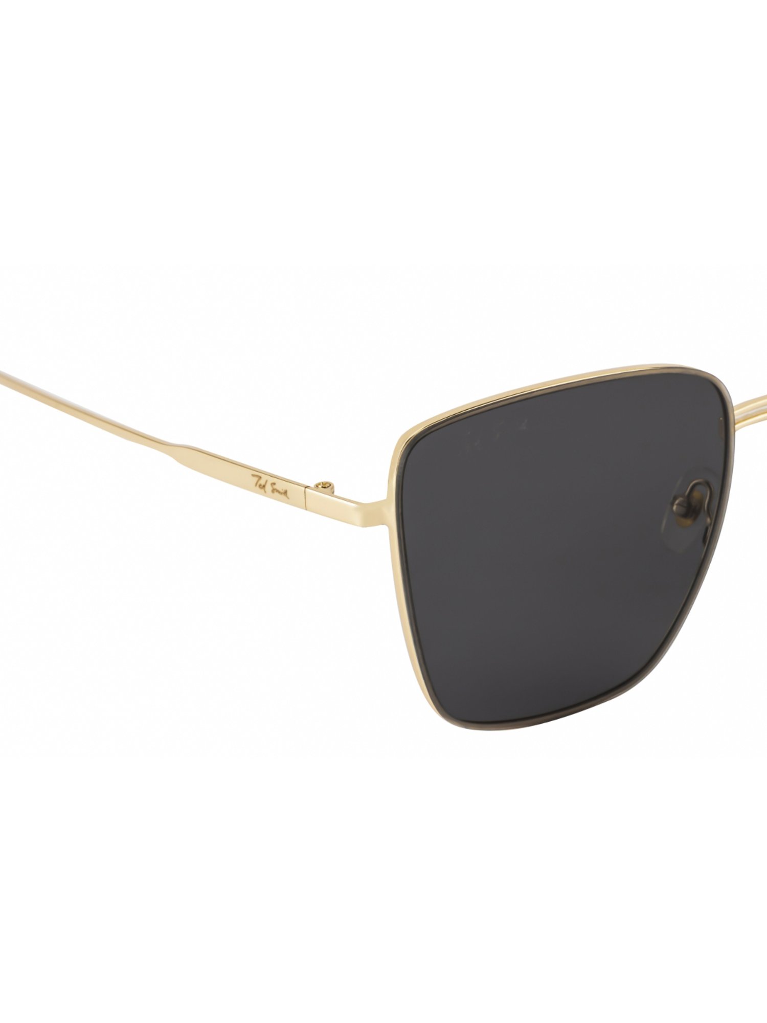 Ted Smith BEUNIQ_C1 Black Square Sunglasses