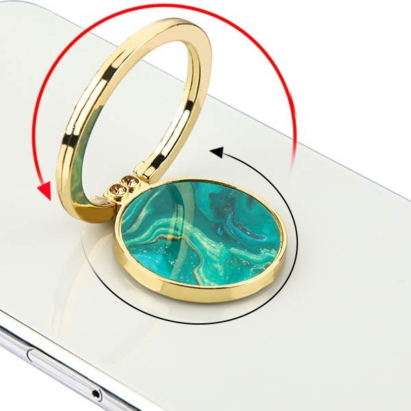 Smart Loop Universal Smartphone Ring Holder & Stand - Marble Green
