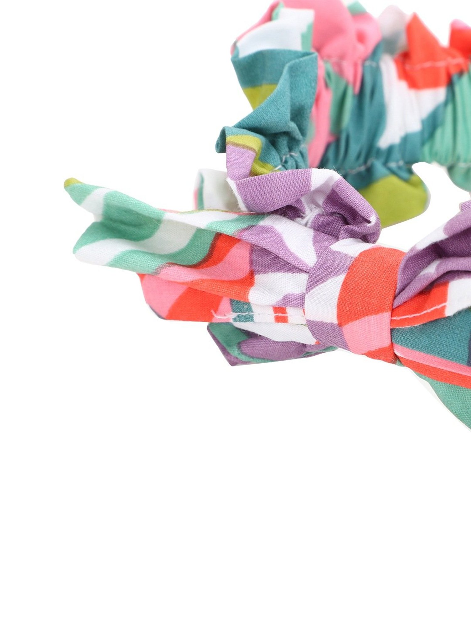 Aditi Wasan Off White Printed Head Bands Pack of 2