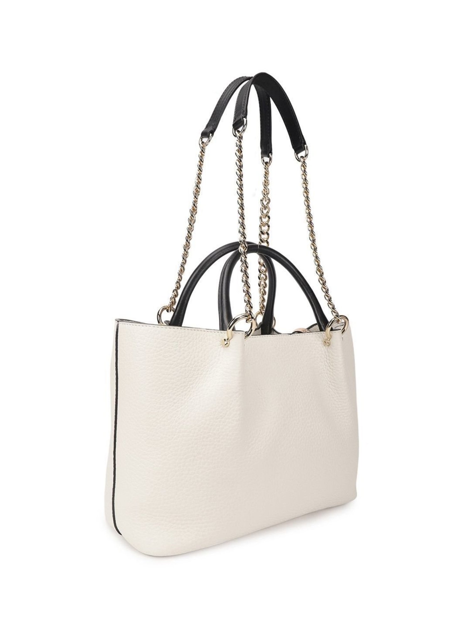 Pollini White Large Tote