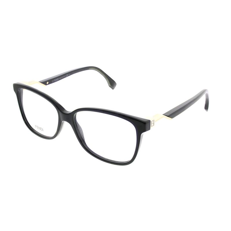 Fendi  807 Womens Rectangle Eyeglasses Black 53mm
