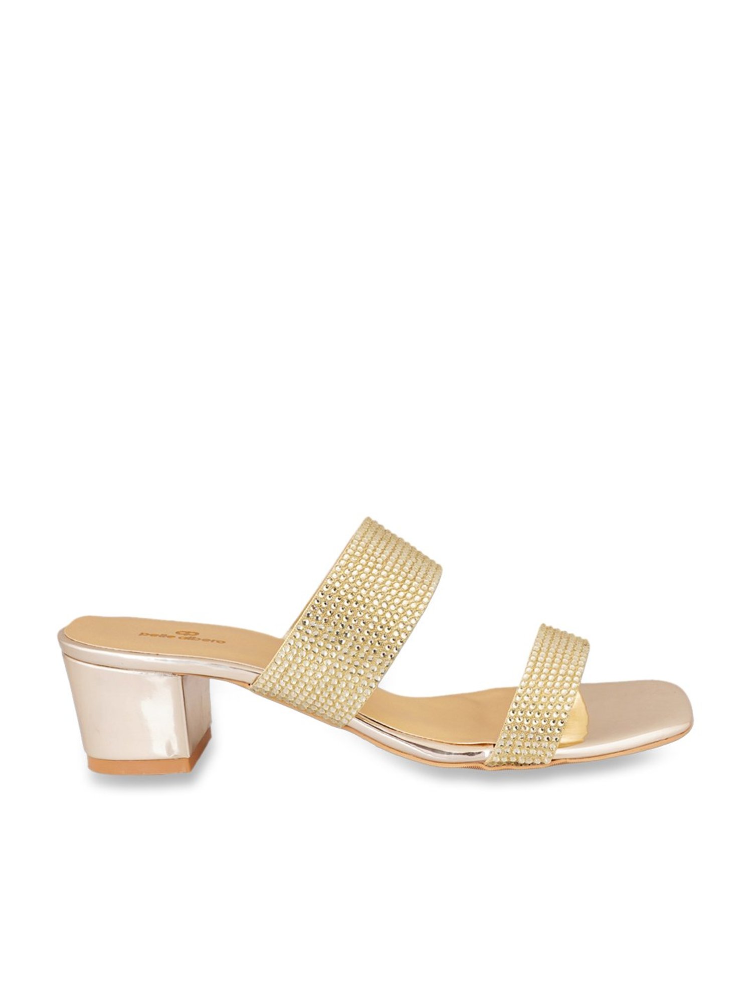 Pelle Albero Women's Golden Ethnic Sandals