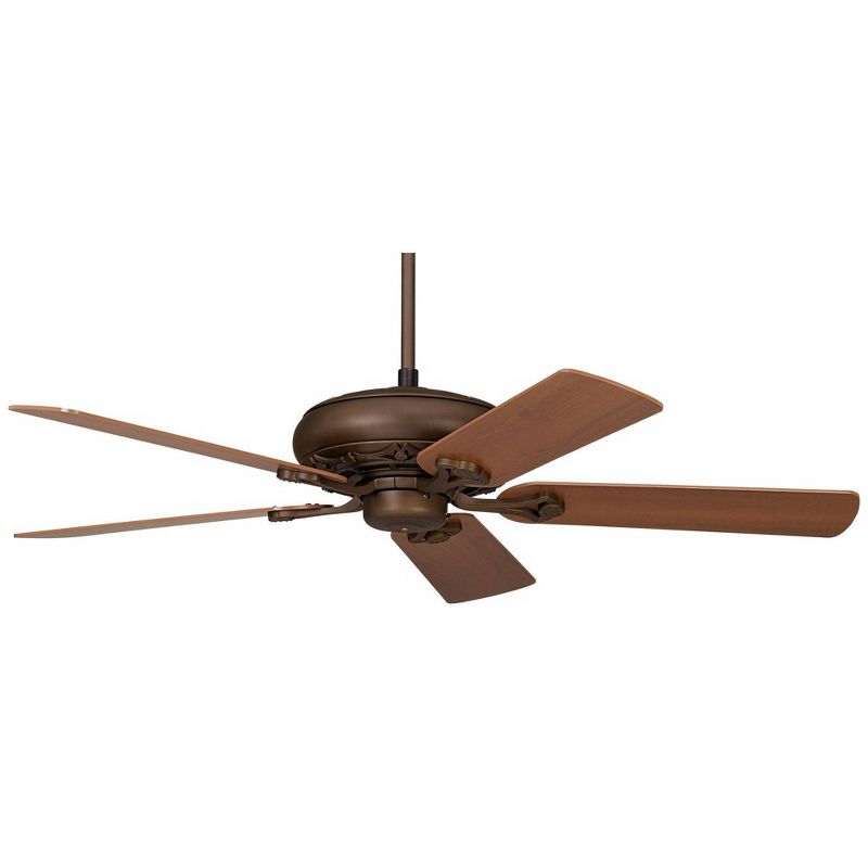 52" Casa Vieja Rustic Ceiling Fan Oil Rubbed Bronze Walnut Cherry for Living Room Kitchen Bedroom Family Dining