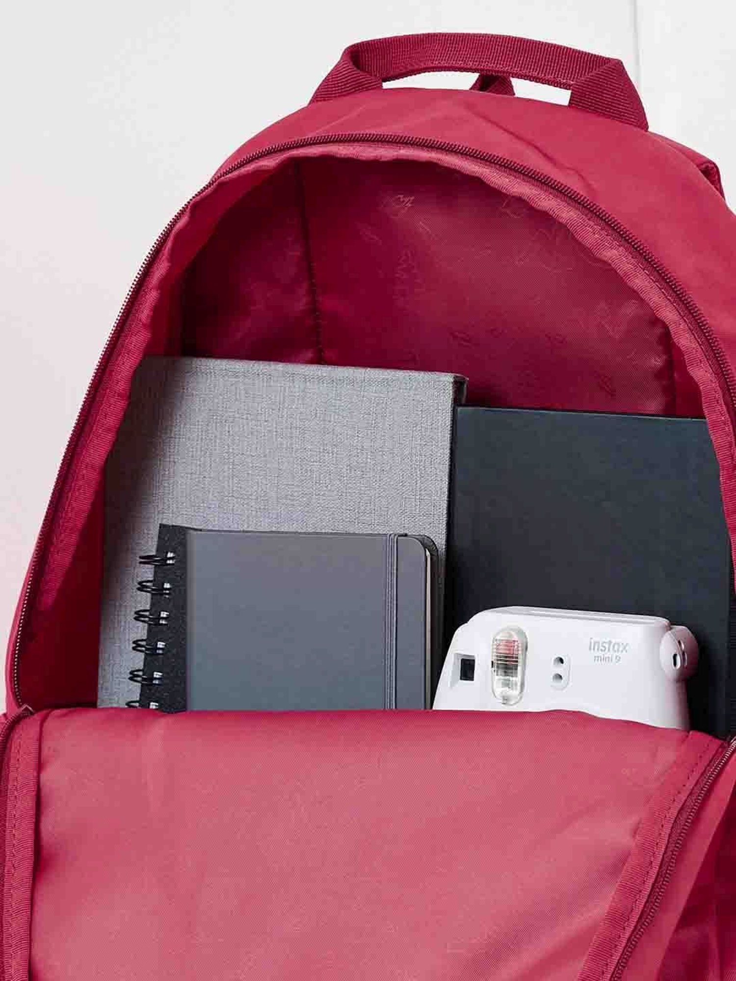 Wiki Back to School 1 Red Polyester Printed Backpack - 30 Ltrs