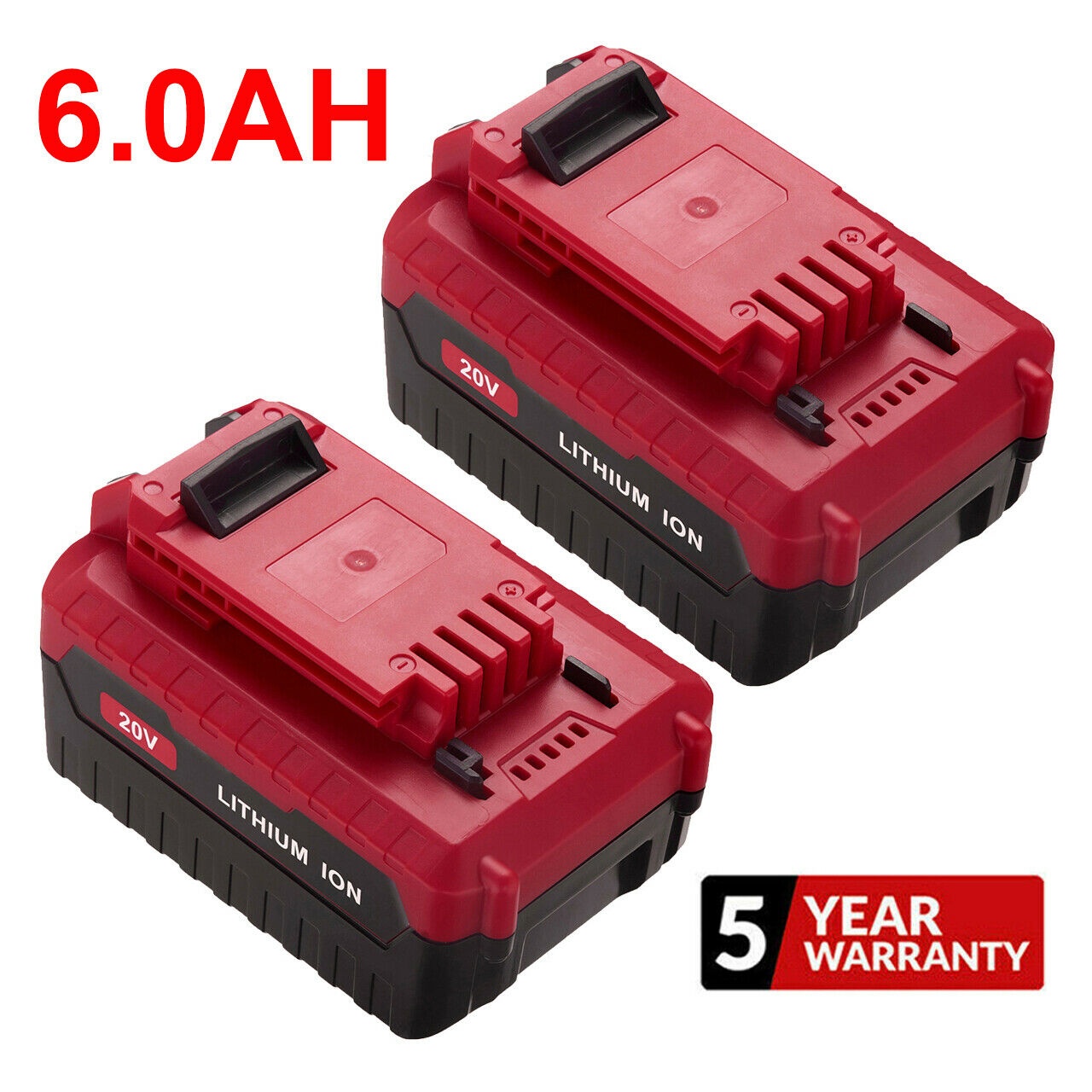 2X 6.0Ah 20V Extended Capacity Lithium Battery For Porter Cable PCC685L PCC680L