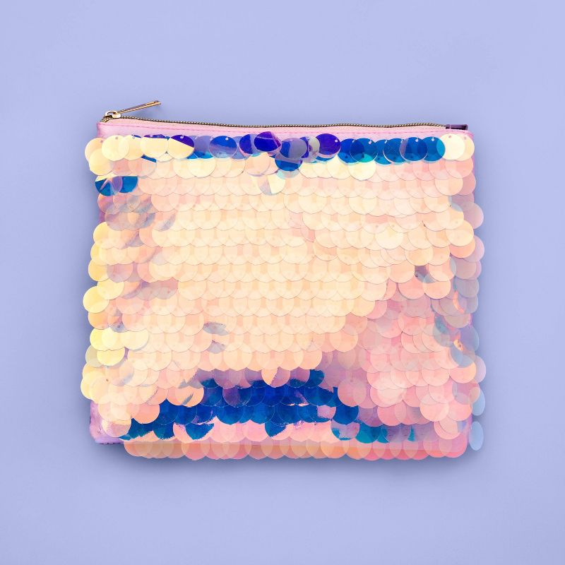 More Than Magic™ Large Cosmic Sequin Fringe Pencil Pouch