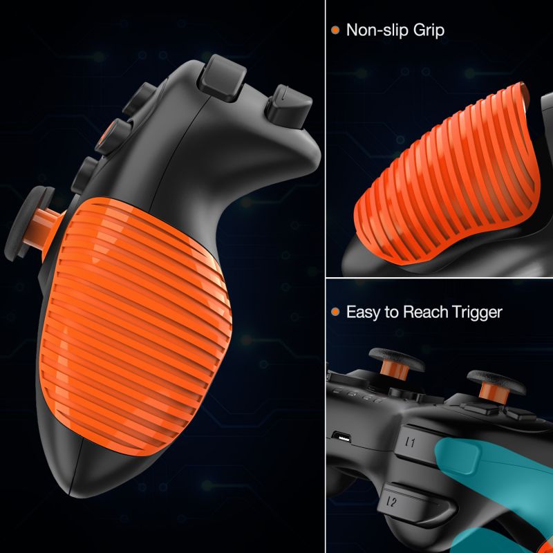 ESYWEN Pro Wireless Controller for Switch/Switch Lite, Wireless Controller Pro Switch with Motion &Dual Motor, Replacement Joysticks for Switch Controller (Orange)